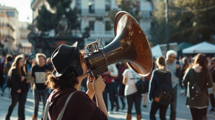 megaphone-in-action-stockcake